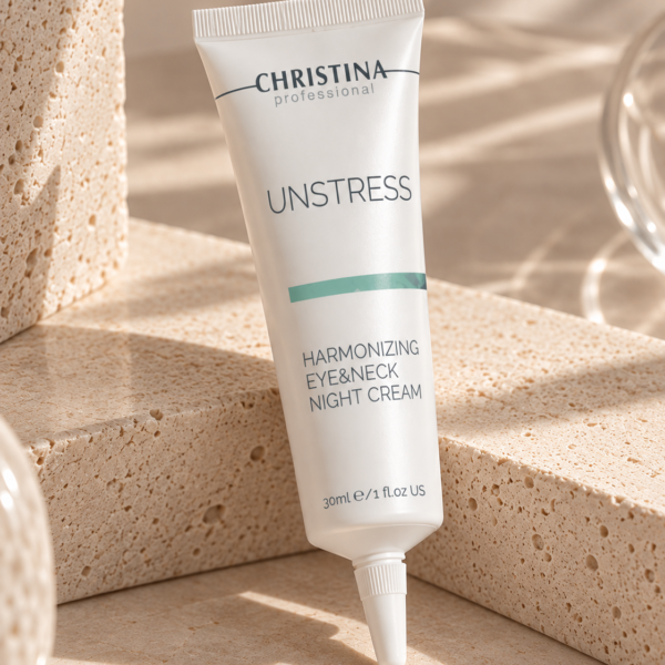 Unstress Harmonizing Night Cream Eye&Neck - Нічний крем для шкіри навколо очей та шиї